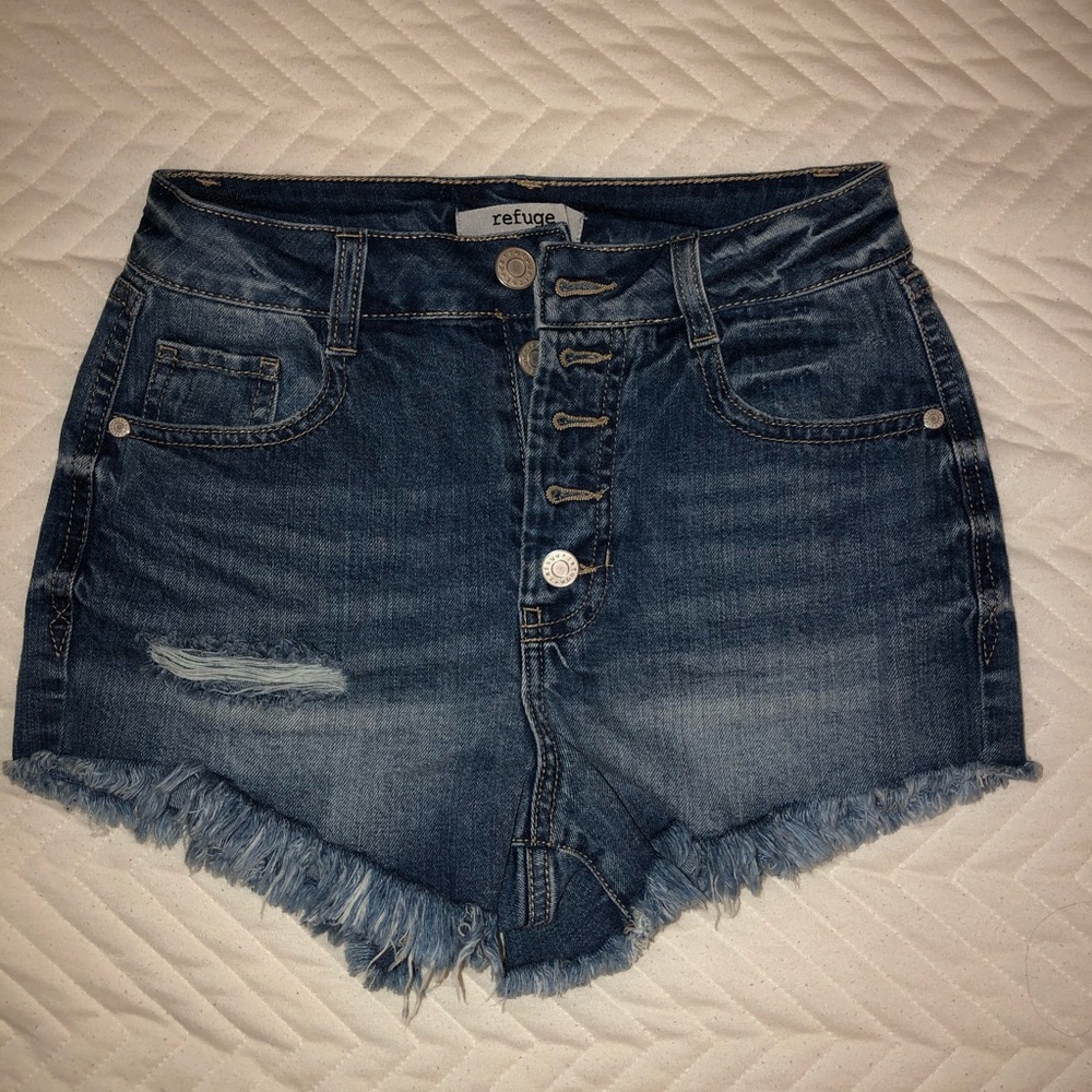 High waisted DENIM shorts